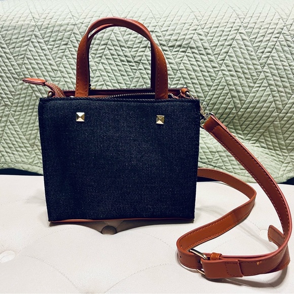 Bebe Rian Canvas Satchel - Picture 6 of 8